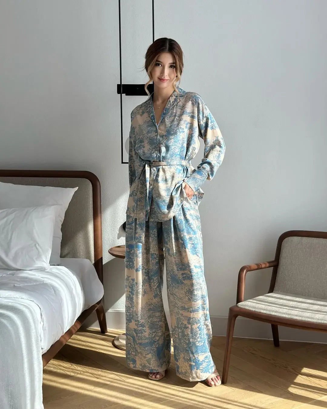 Femme Cozy Printed Pajamas Suits