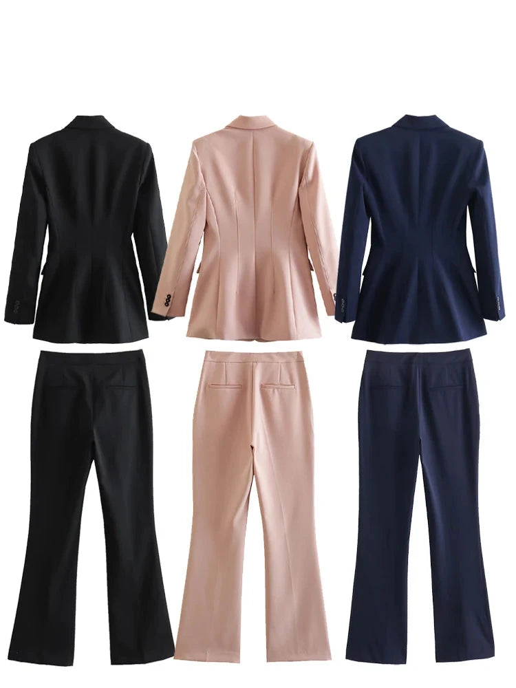 Trendy 2 Piece Lapel Long Sleeve Blazers