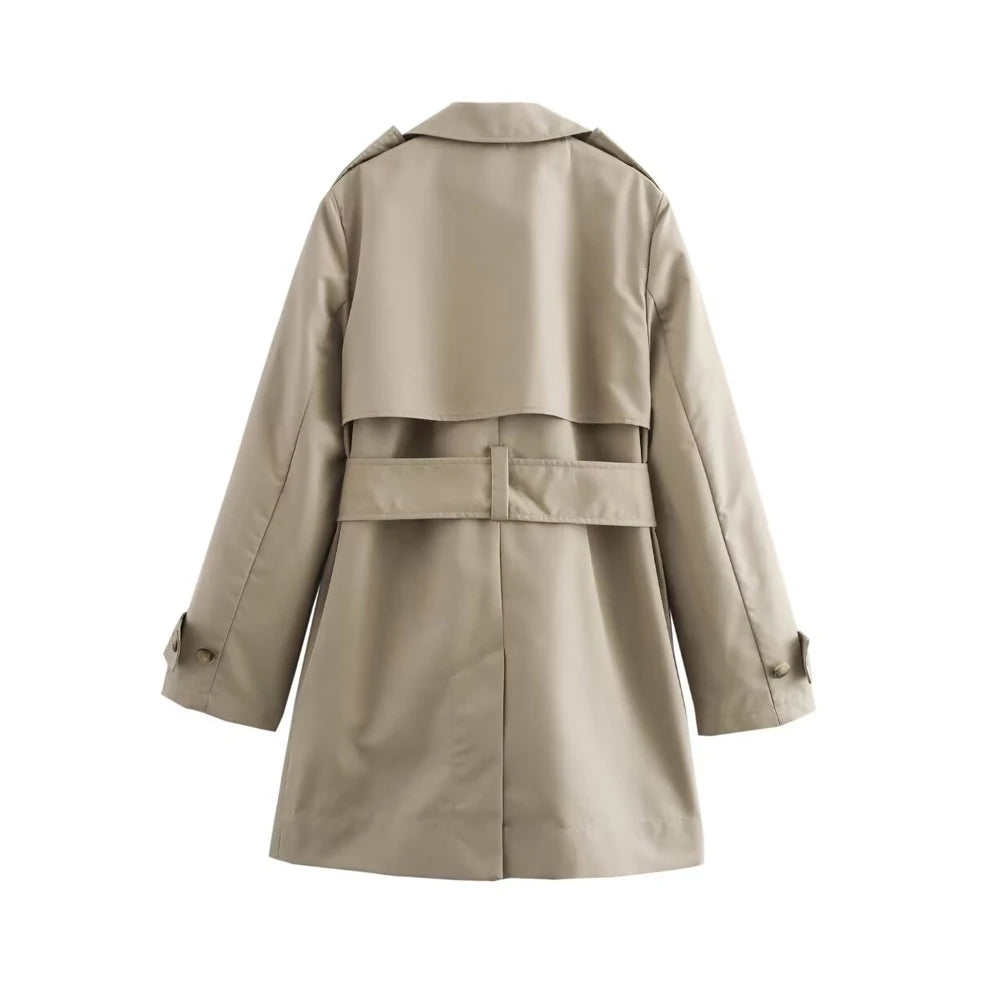 Diva Double-Breasted Trench Coat