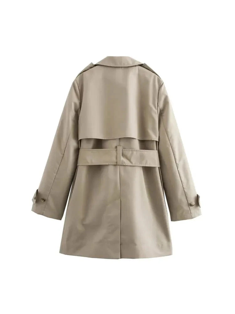 Diva Double-Breasted Trench Coat