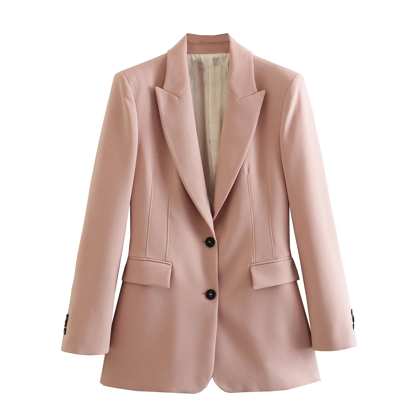 Trendy 2 Piece Lapel Long Sleeve Blazers