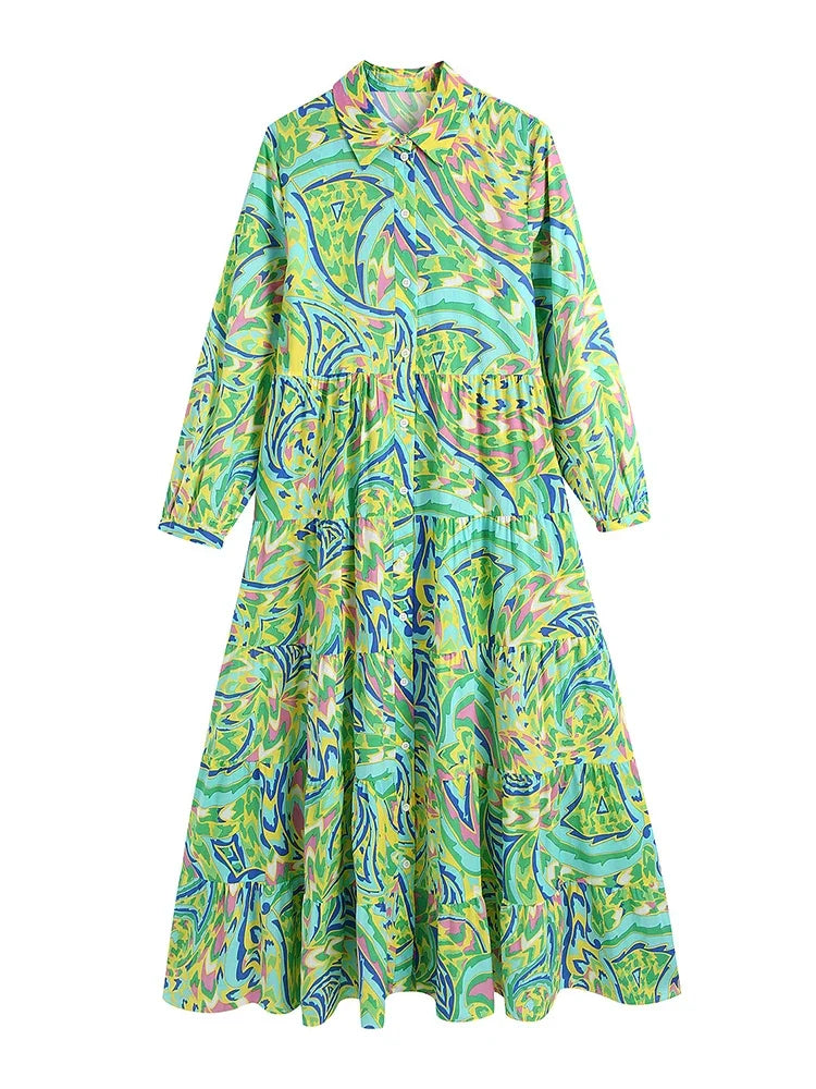 Femme Print Shirt Dress