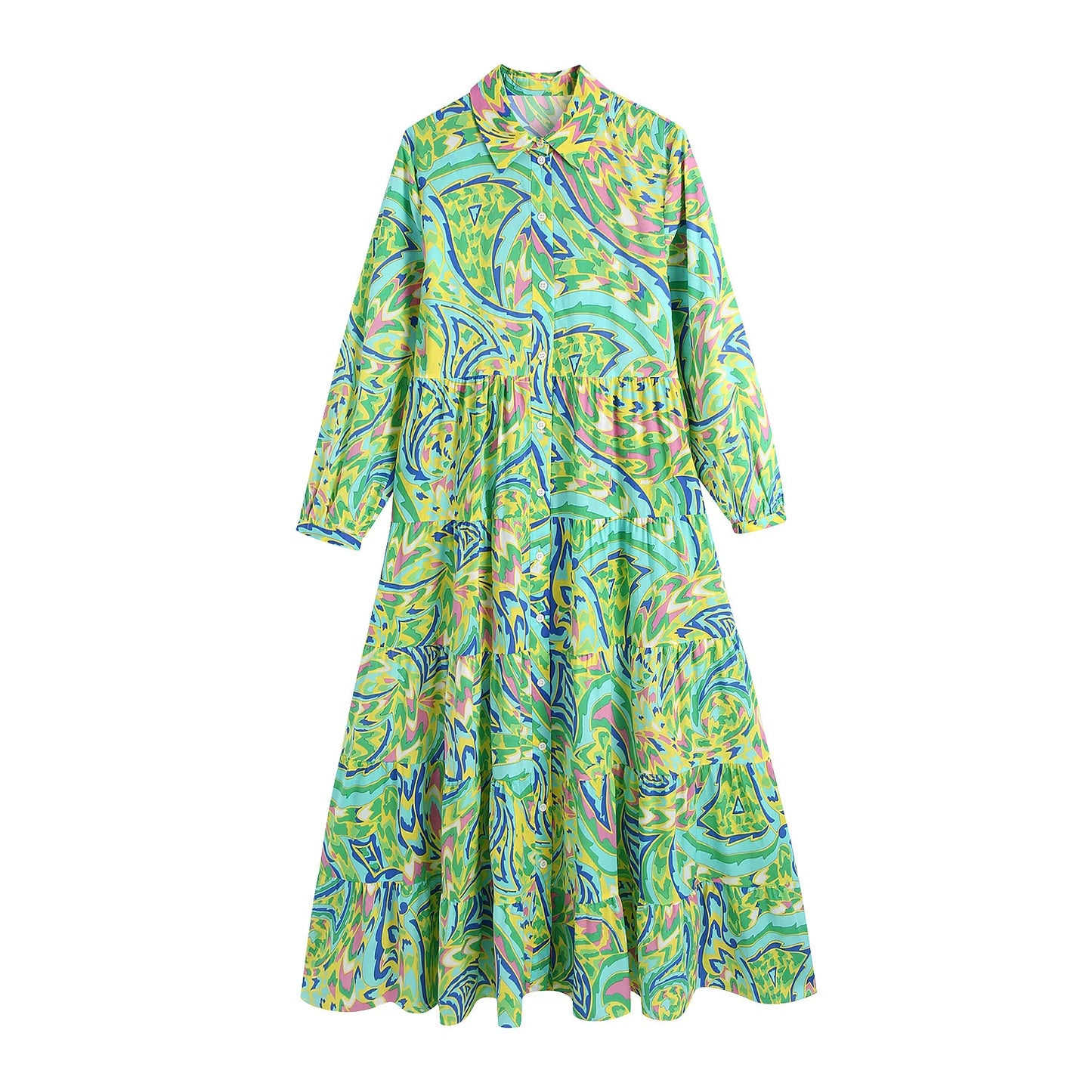 Femme Print Shirt Dress