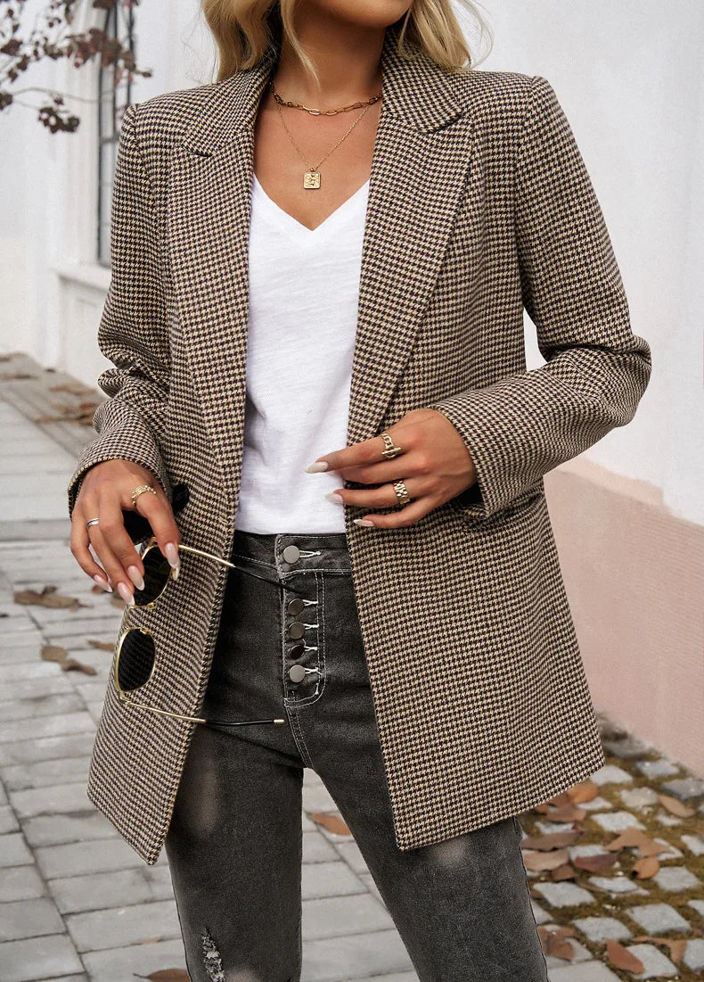 Trending Lapel Button Blazer Coat