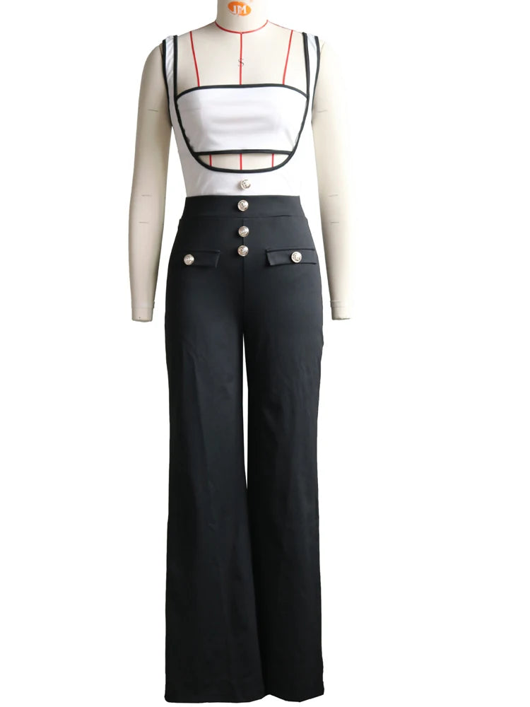 Matilda Suspender Two-Piece Jumpsuits