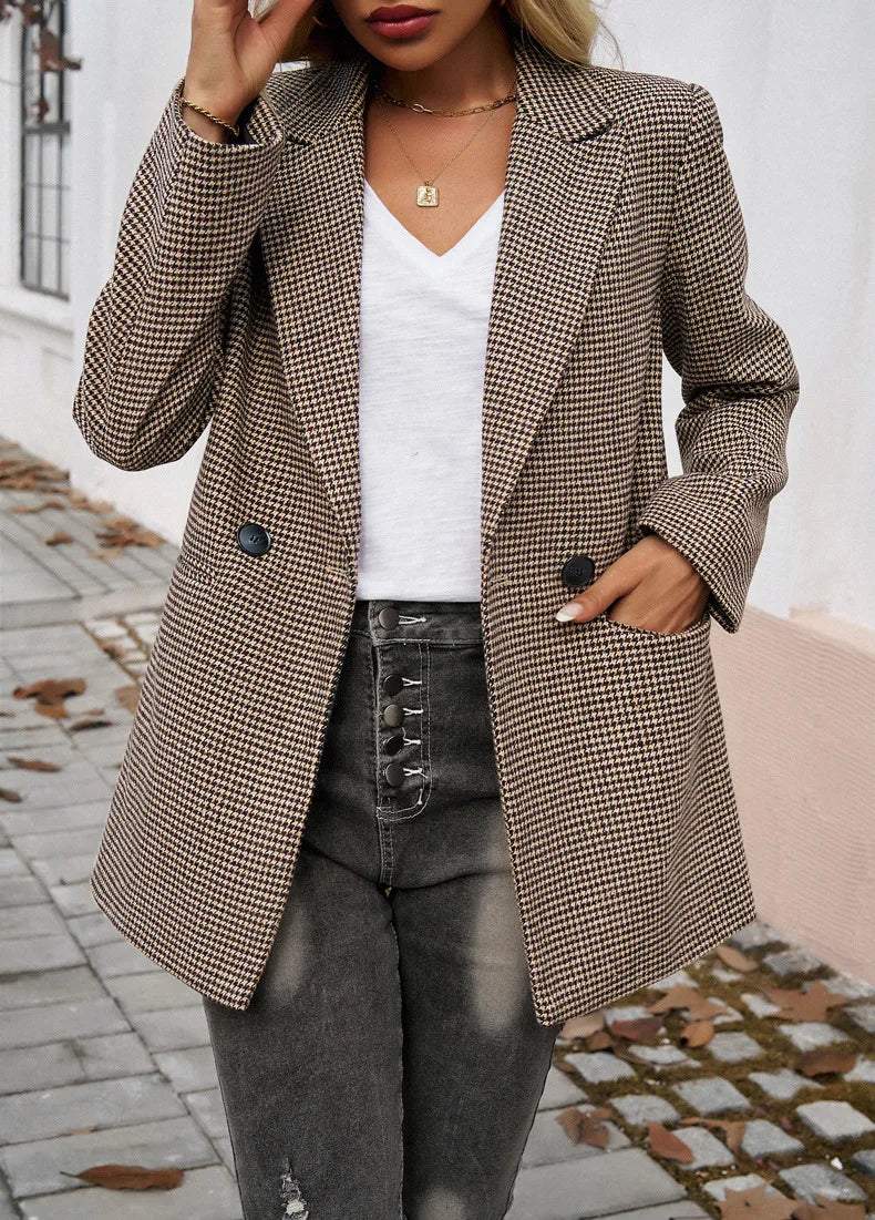 Trending Lapel Button Blazer Coat