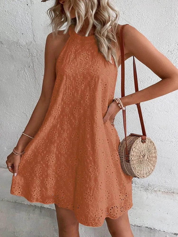 Diva Halter Loose Mini Dress