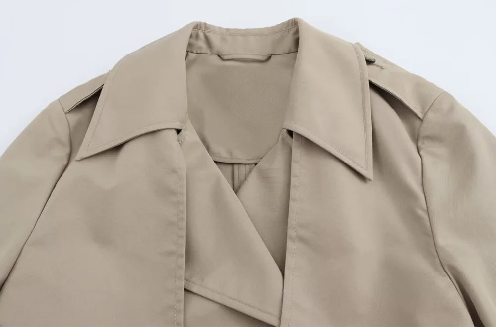 Diva Double-Breasted Trench Coat