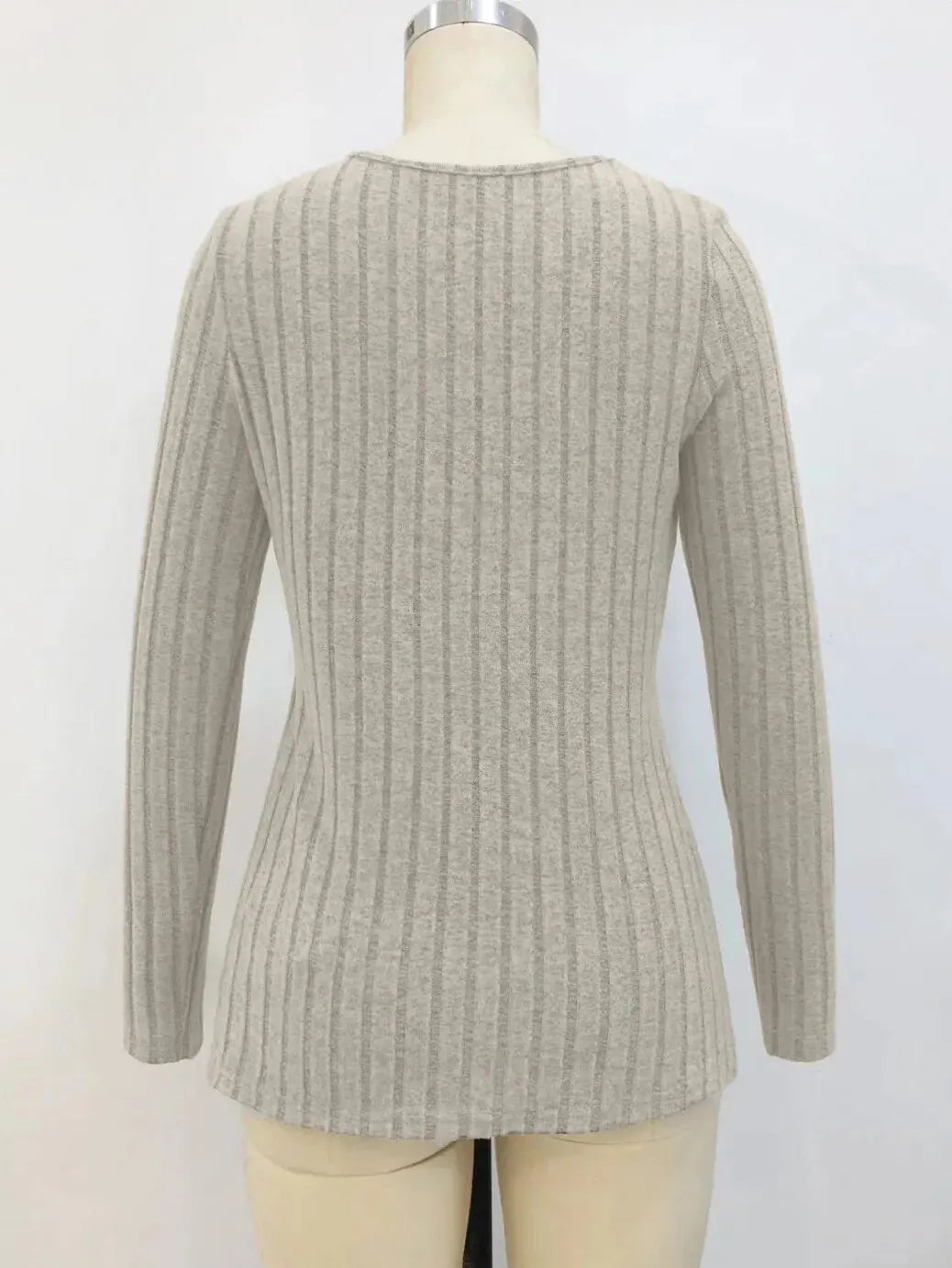 Long-sleeved Round Neck Top