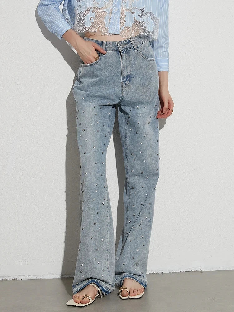 Trending Patchwork Embroidered Flares Jeans For Women