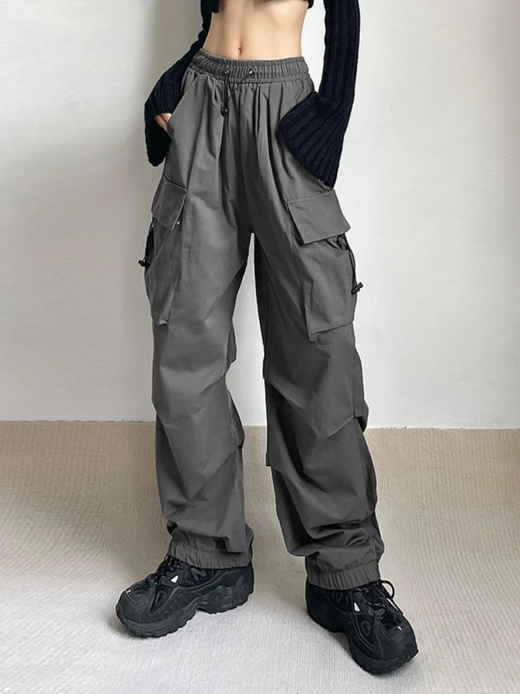 Oversized Cargo Parachute Pants Divas