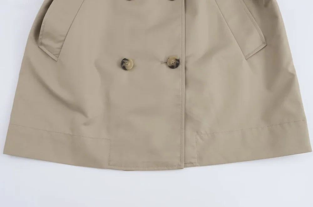 Diva Double-Breasted Trench Coat