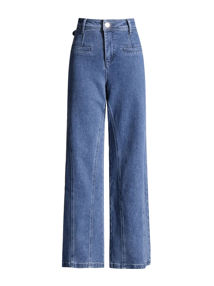 Trending Solid Designer Patchwork Bowknot Denim Pant